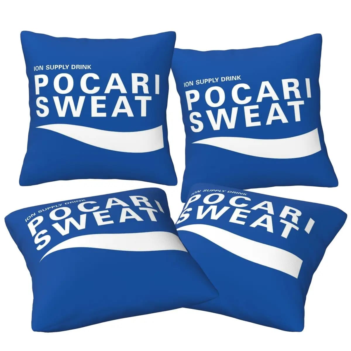 Just Some Pocari Sweat Merch 4 pezzi Federa quadrata Fodera per cuscino ComfortFedera per cuscino per divano di casa Soggiorno