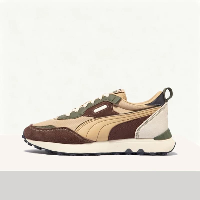 Puma Rider FV Retro Scarpe casual basse alla moda, versatili, resistenti e antiscivolo per uomo e donna - Tan 387672-44