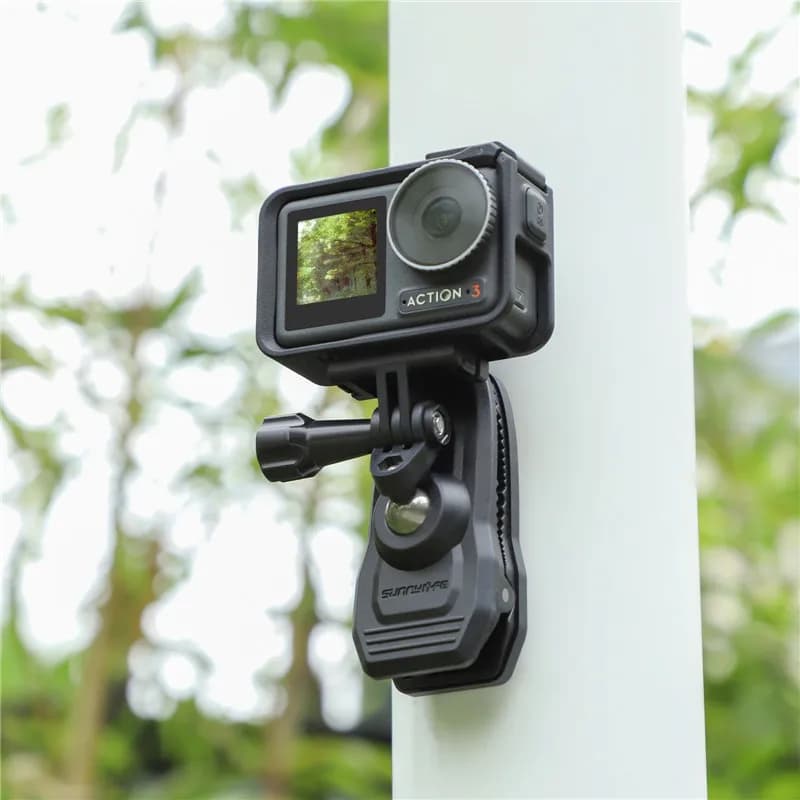 Macchina fotografica di azione magnetica Cappello rotante da 360 gradi Cintura Zaino Clip Morsetto di montaggio per DJl OSMO Action 6 5 Pro 4 Go Pro 13 12 11 10 9