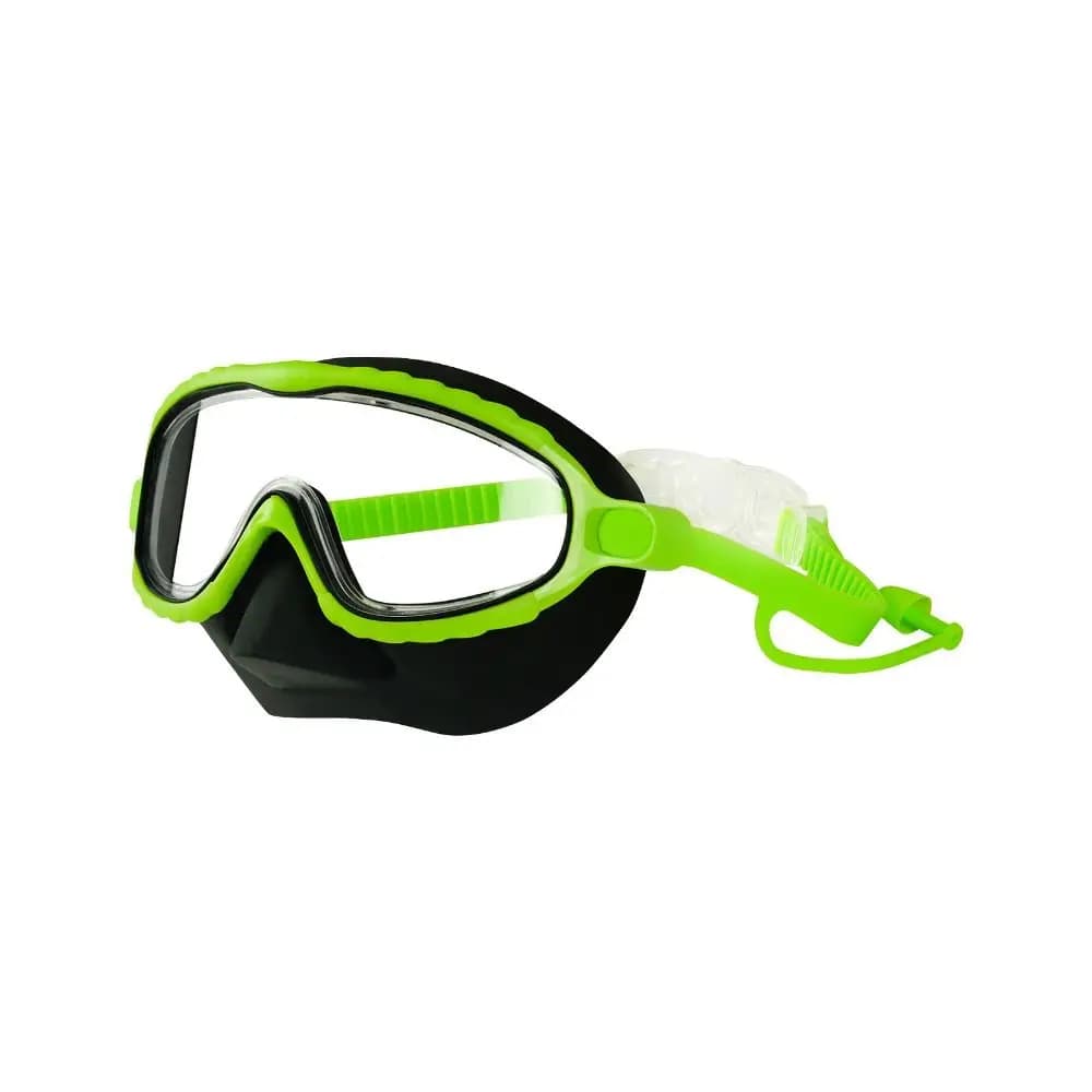 Occhialini da nuoto con copertura per il naso, maschera subacquea con ampio campo visivo, antiappannamento, antiperdita, occhialini da nuoto per bambini dai 3 ai 15 anni