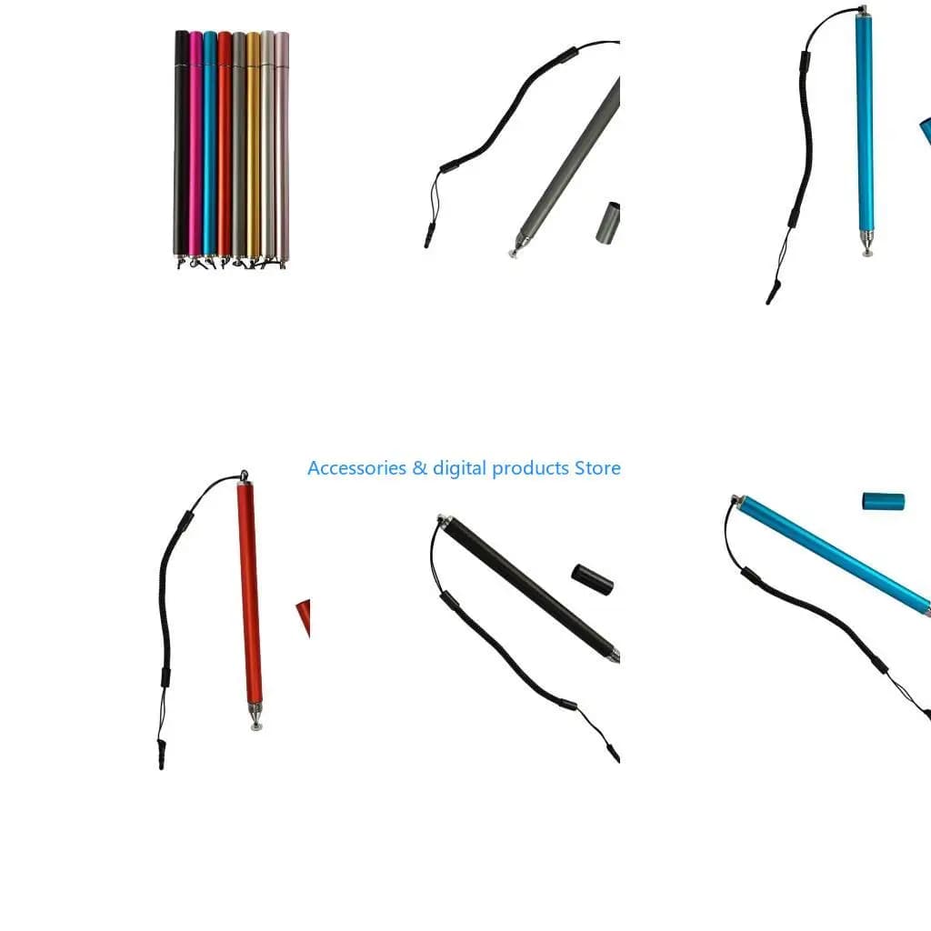 77JD Precisions Touchscreens Styluses Pen With Lanyard For Smartphones Tablets Smooth Writing Drawing AntiScratch
