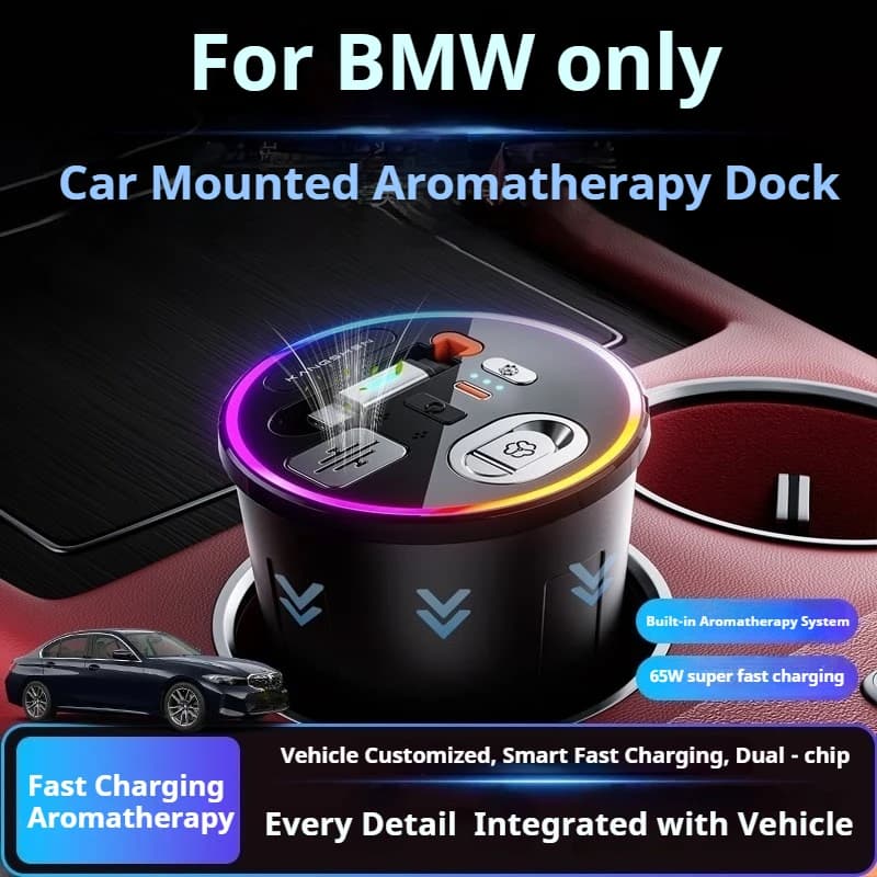 For BMW 2 3 4 5 7 series X1 X3 X5 car aromatherapy docking station with fast charging expansion and accessory modification kit