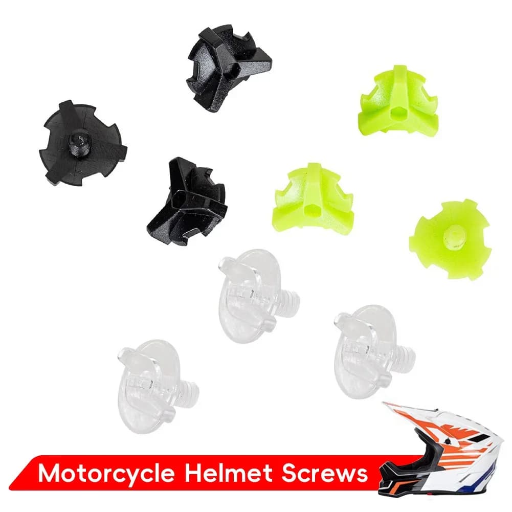 Viti per visiera per casco moto universale da 3 pezzi Accessori per casco Vite per visiera in plastica Viti di ricambio per casco moto