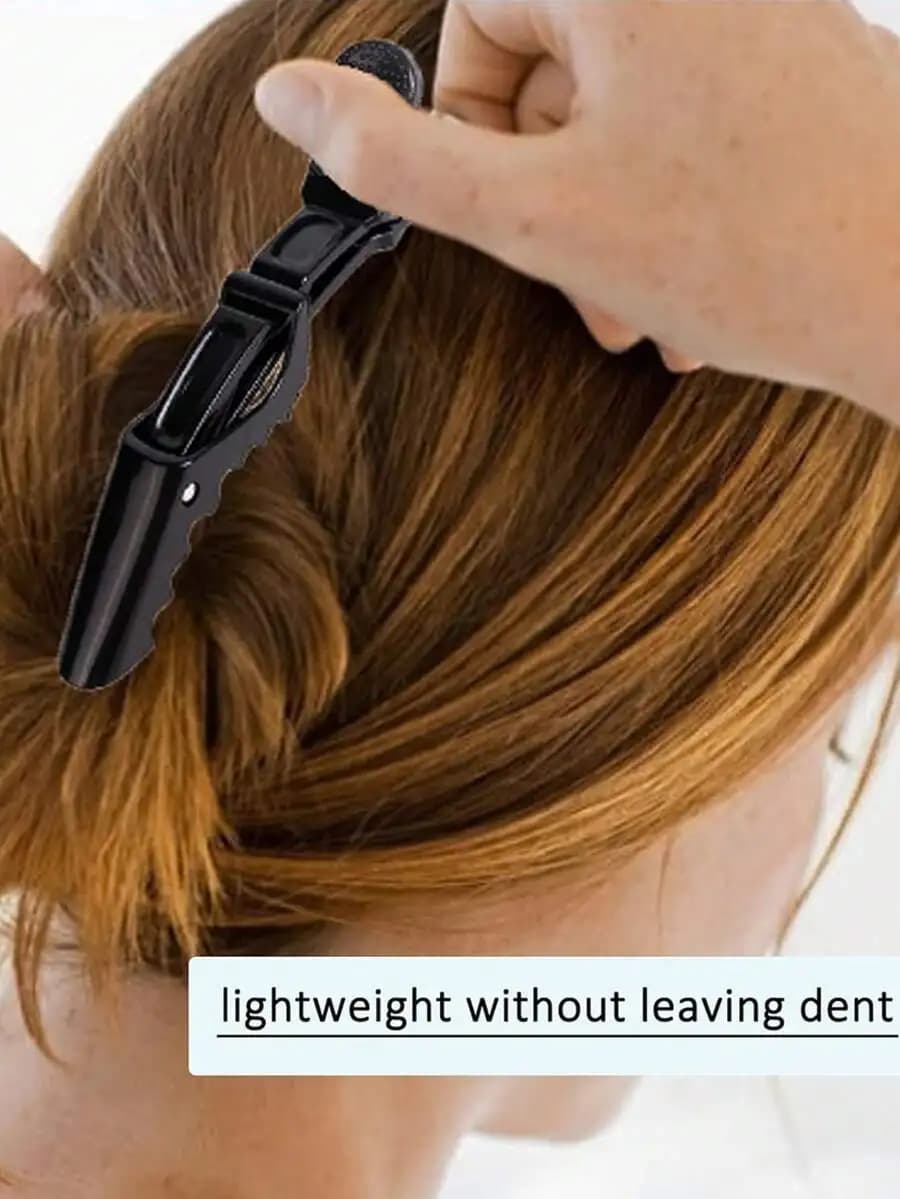 5 fermagli professionali per capelli in coccodrillo, per stirare, tagliare e tingere, strumento antiscivolo per lo styling dei capelli