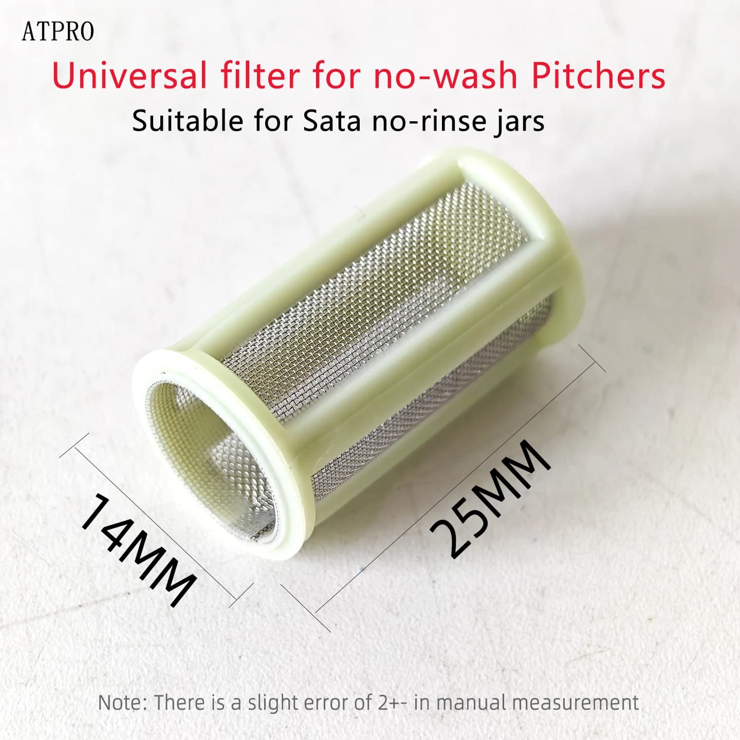 Schermo filtrante domestico non originale per bottiglia d'acqua autopulente SATAR, adatto sia per uso petrolio e acqua, cilindrico verde