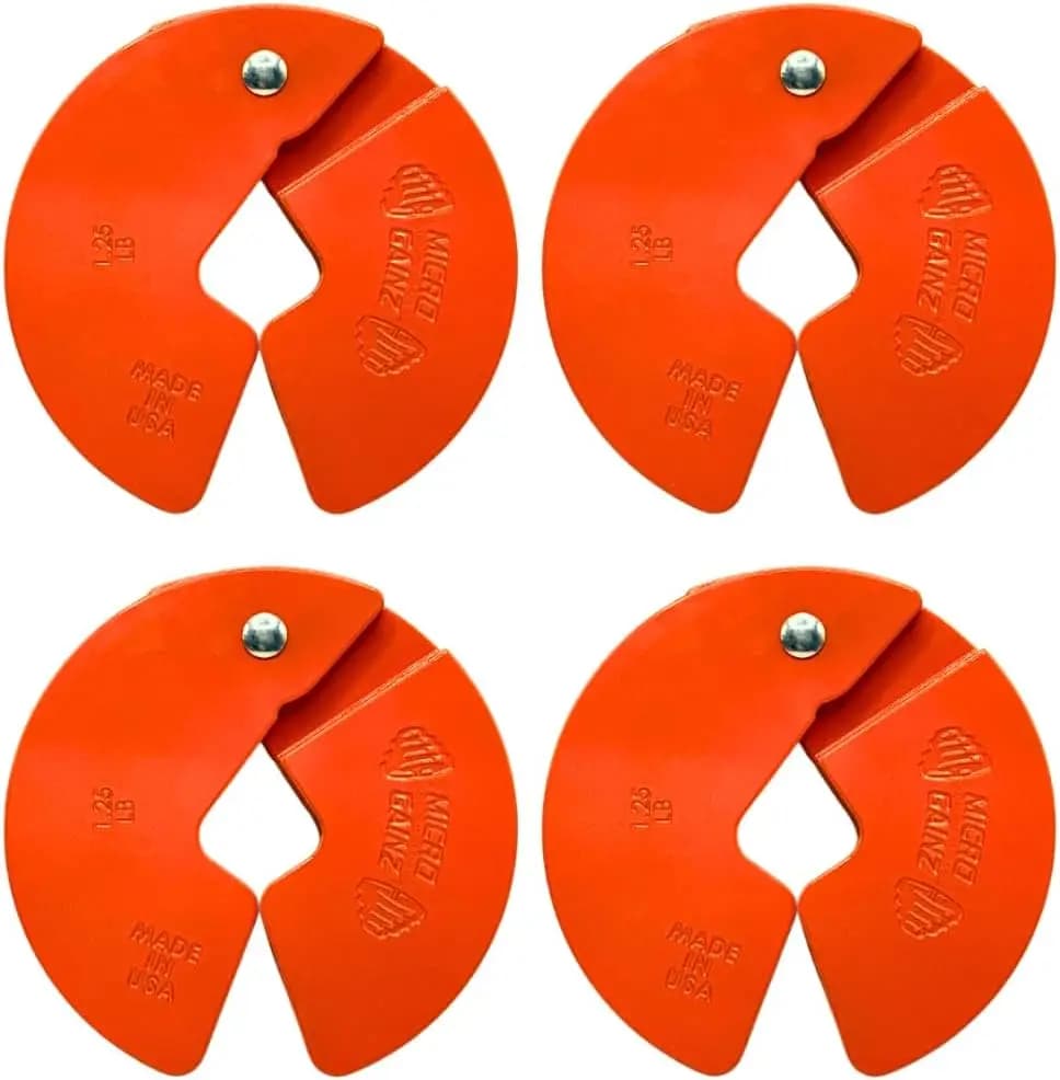 1,25 lb split weight discs for Manubri Training, Ideal for Micro Loading, Products in USA (Choose Color)