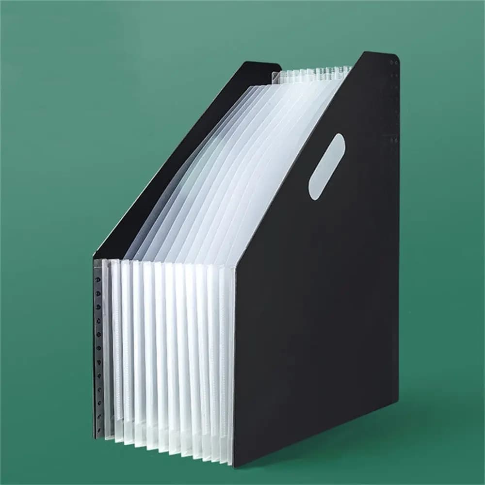 Office Vertical Multi-layer Paper Organizer A4 File Folder Organ Bag Expanding File Folder Document Organizer Desk File Folder