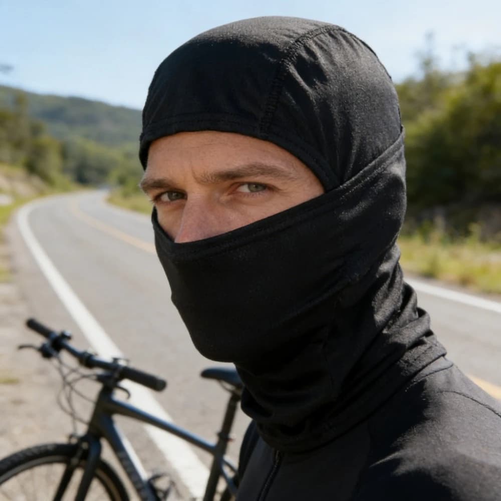 Men's Integrated Balaclava, Cycling and Underwatering, Ideal for Open Sports, Hiking and Camping