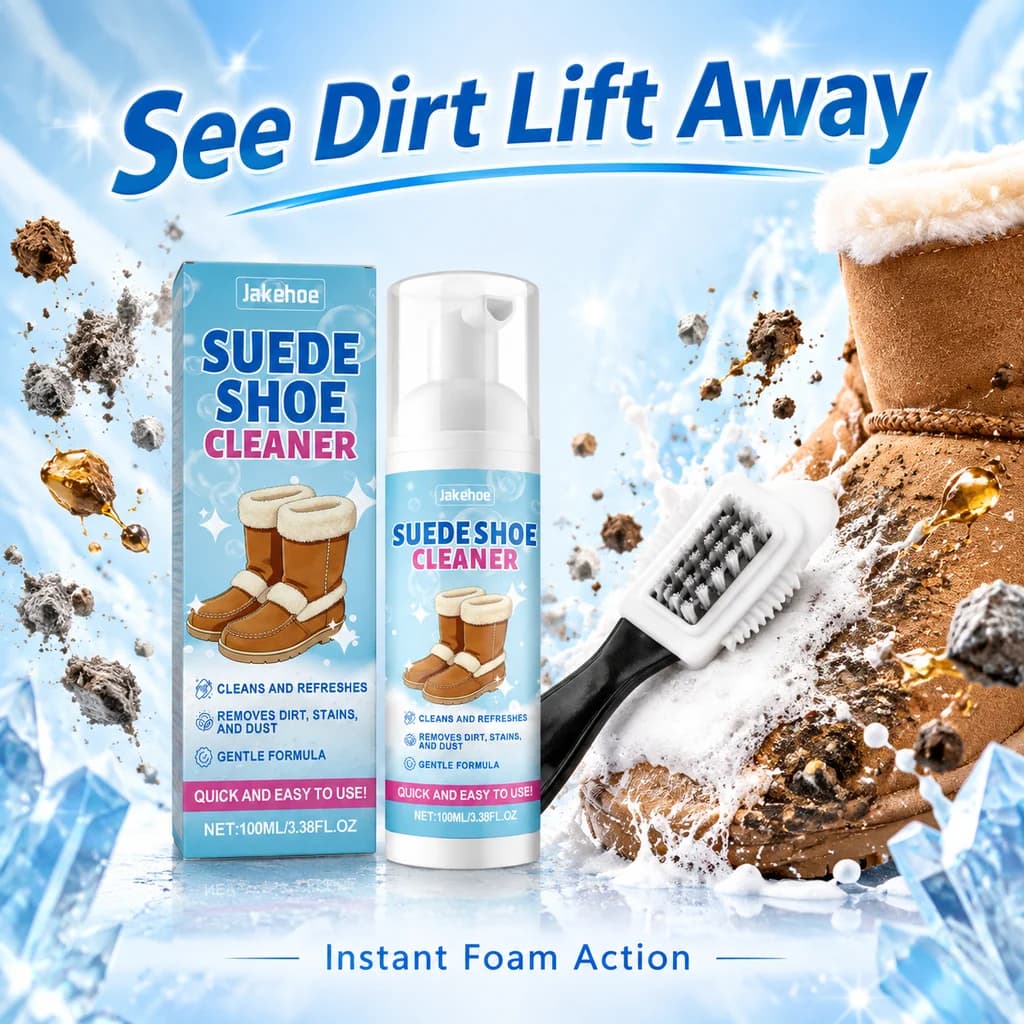 Suede Cleaner Kit Nubuck Boot Care 100ml Snow Boots Sneakers Tall boots Cleaning Shoe Cleaner Brush Set Foam Stain Remover