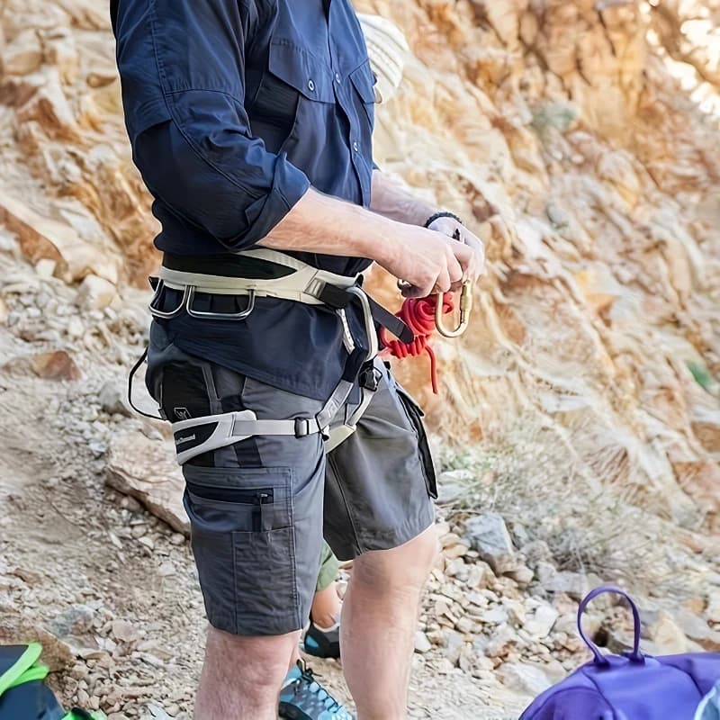 Men's Shorts for Hiking and Working, Tactical Shorts with Multifunctional Pockets Suitable for Hiking, Mountaineering, Fishing, Cycling