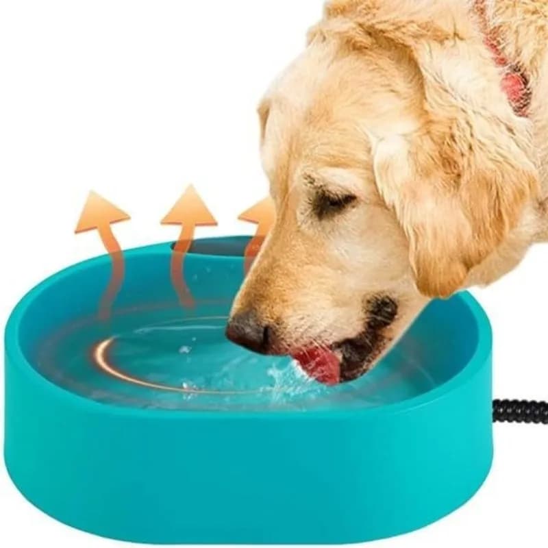 Forniture per animali domestici Ciotola riscaldante Vassoio per cibo per gatti e cani Ciotola per acqua isolata automatica per interni ed esterni