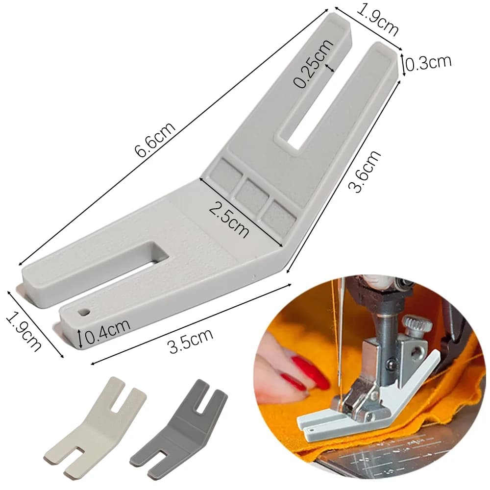 Sewing Machine Presser Foot Tool Plate Seam Gusset Plate Straight Stitch Foot Sewing Seam Guide for Embroidery Sewing Quilting