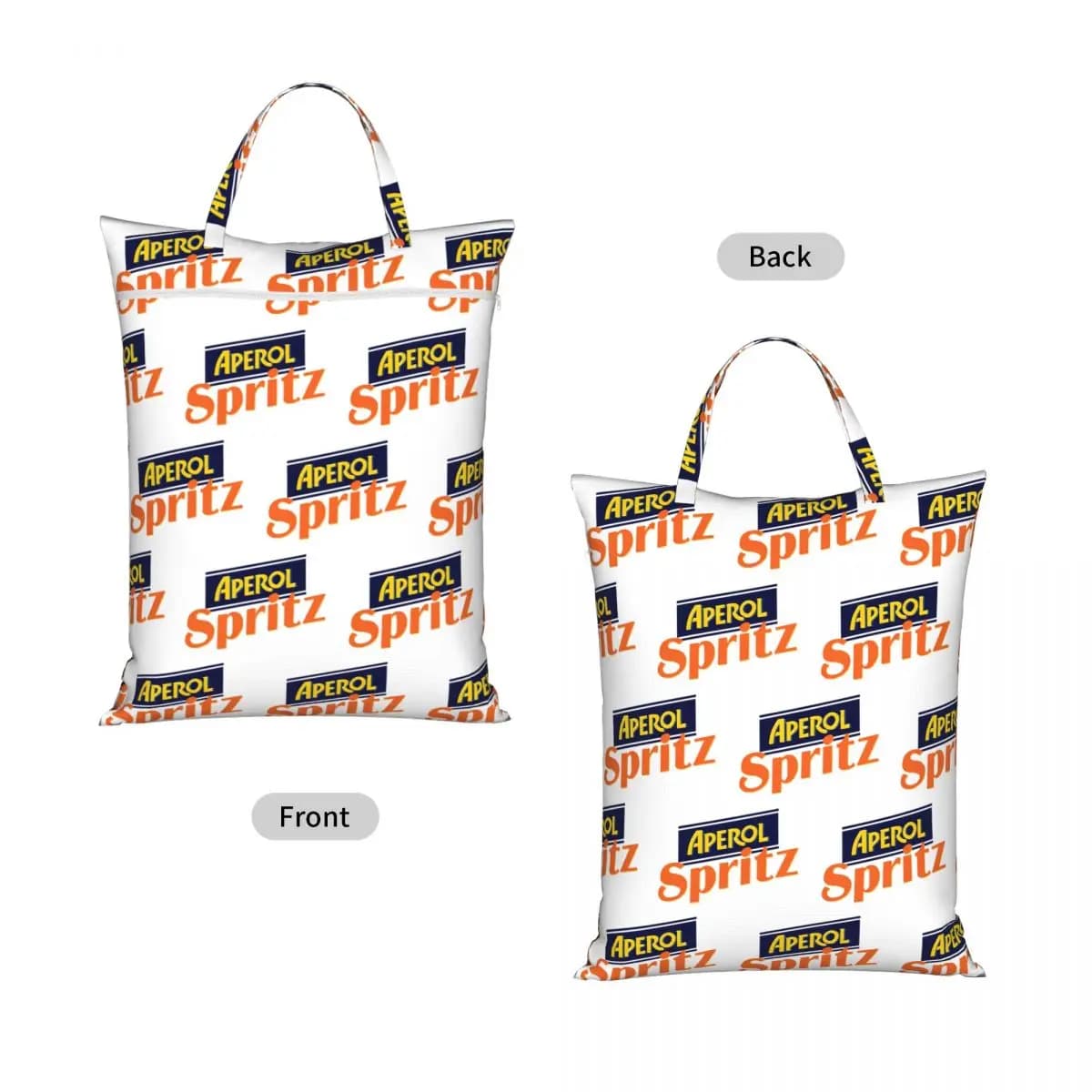 Aperol Spritz Travel Laundry Bag Waterproof Reusable Dirty Clothes Pouch Gym Yoga Vacation Washing Basket