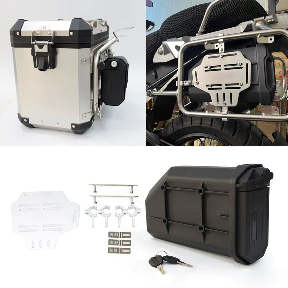 Staffa per moto Cassetta degli attrezzi decorativa in alluminio 4.2L per Benelli TRK502X TRK502 TRK702 TRK251 TRK 502 702 X Cassetta degli attrezzi Accessori