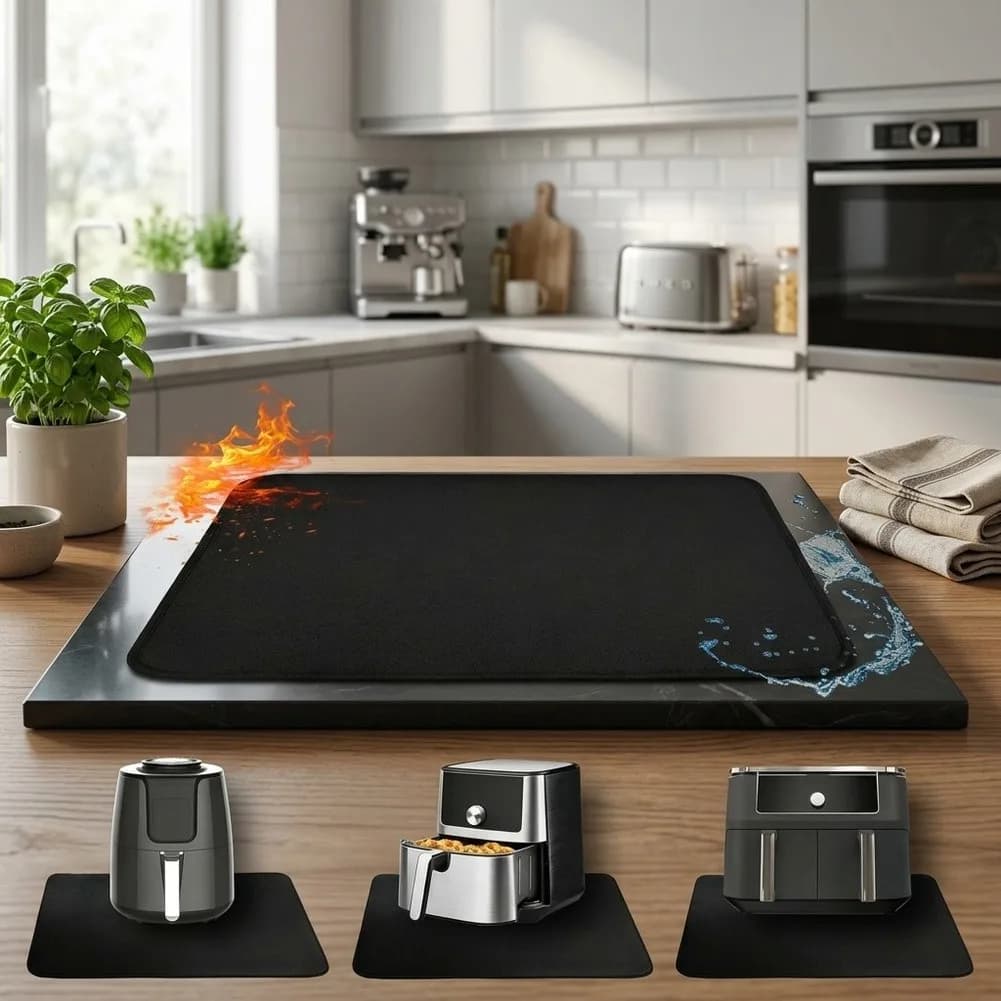 For Organizing Kitchen Appliances Silicone Heat Mat Kitchen Appliance Pad Flexible Silicone Material For Air Fryer And Oven