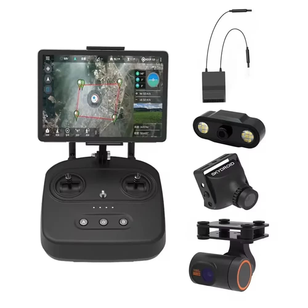 Skydroid T10 Mini remote controlled camera 10 km Transmission digital map 4 in 1 with R10 receiver for RC plant protection drone