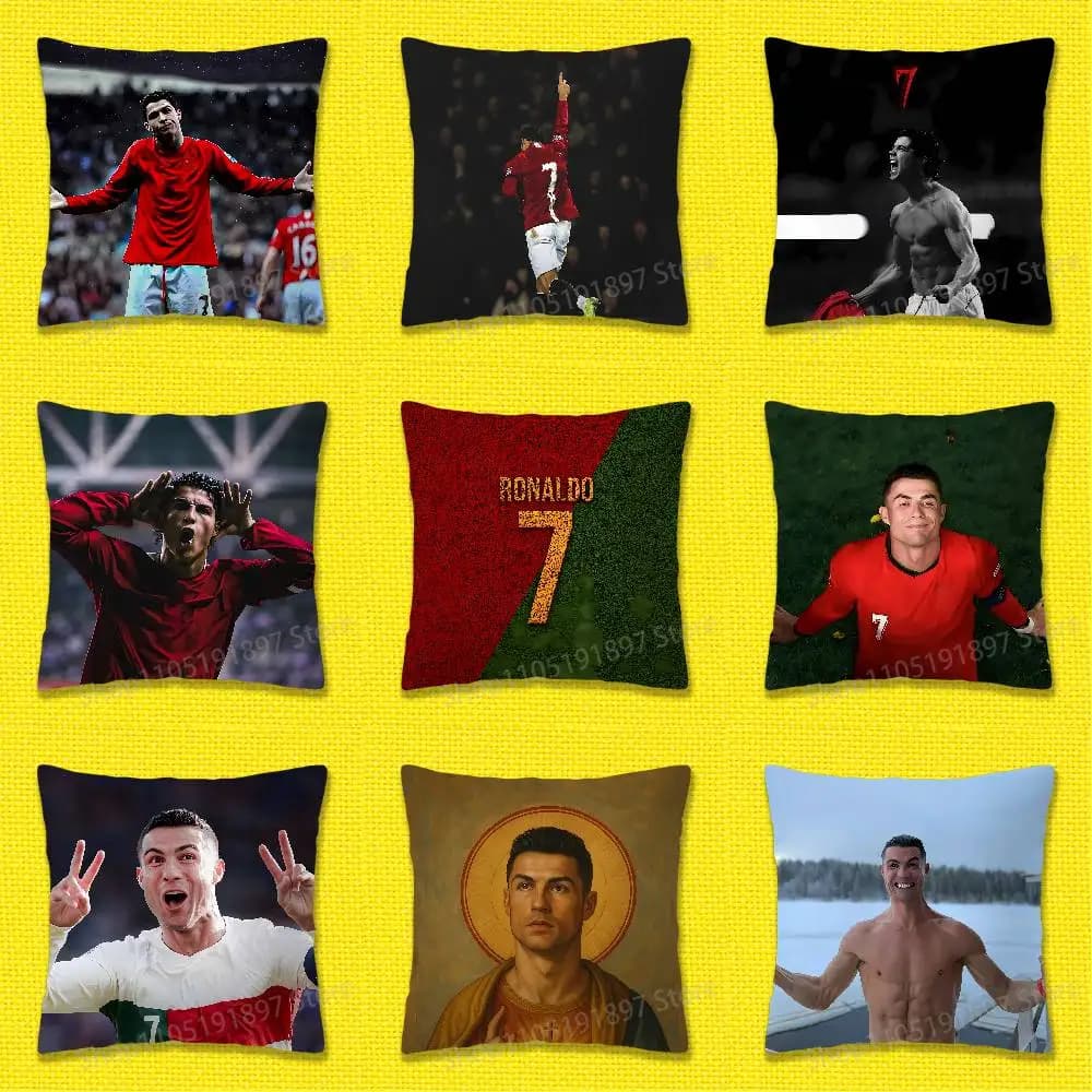 Football For C-Cr7 R-ROnAlDo Cool Throw Pillow Case For 55x55cm 40x40cm 45x45cm 50x50cm 30x30cm Square Office Pillowship Cover