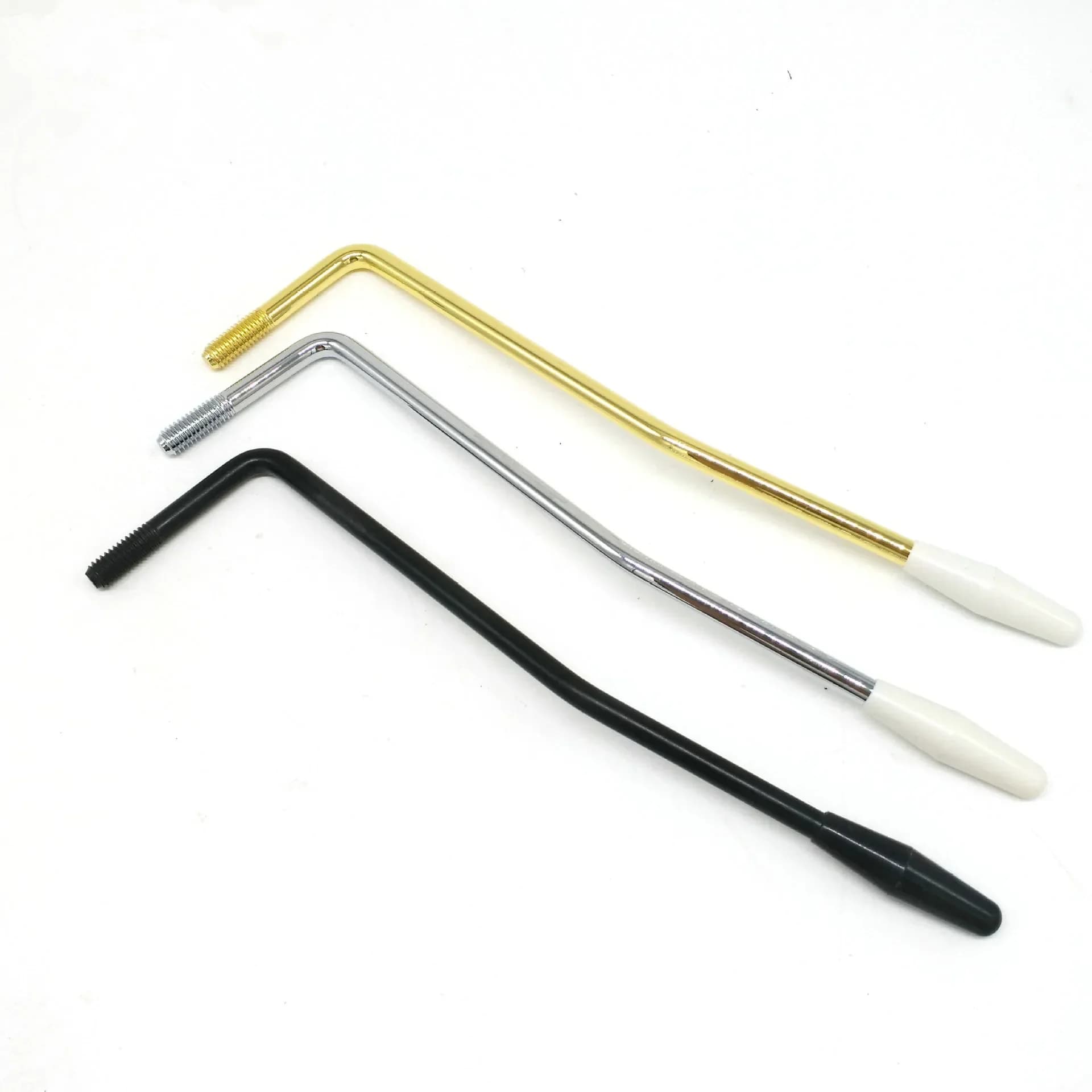 1 pezzo di manico per chitarra elettrica, plettro per strumento Fender Gold/Silver/Back Tip Tremolo Arm Whammy Bar