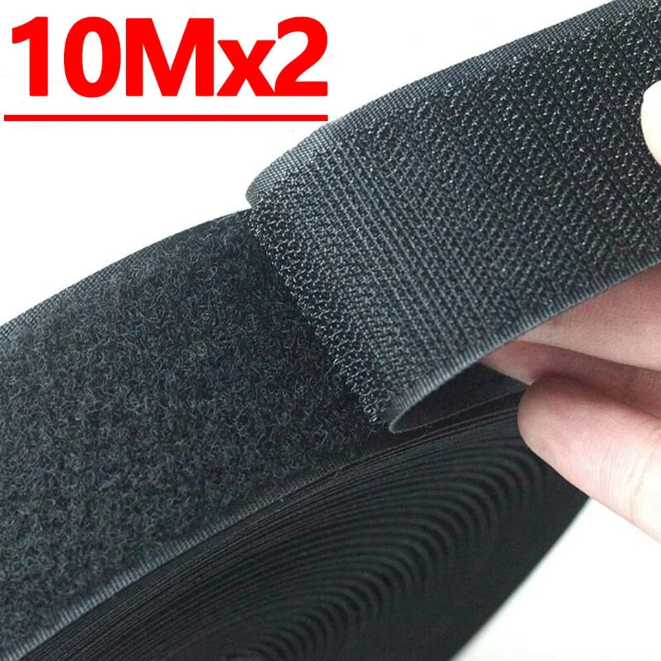 Nastro in velcro resistente da 1-10 m, non adesivo, da cucire, per riparazione attrezzature, fai da te, cucito e tessuti