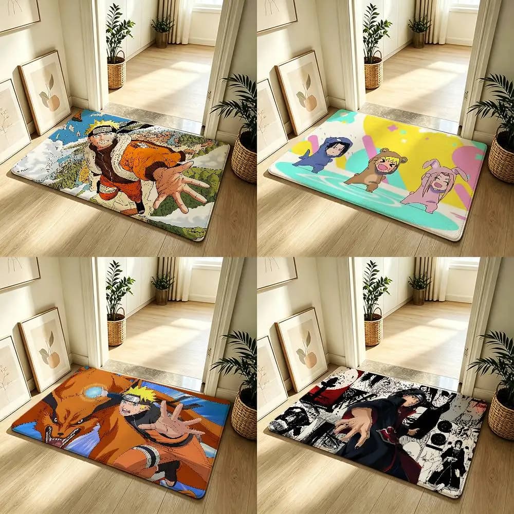 Cool N-Narutos Carpet Bathroom Anti-slip Mat Door Mat Home Decoration Mat Entrance Door Mat Scratch-resistant Door Mat