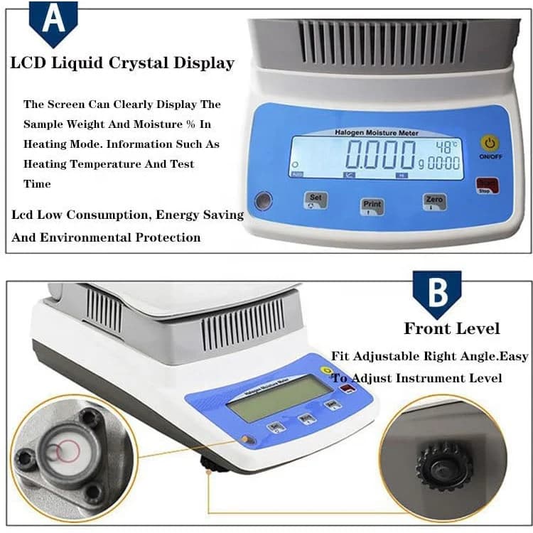 Darsen XFSFY-60A Halogen Moisture Analy zer - High Precision Rapid Moisture Tester : 0.01% Readability | Halogen Balance