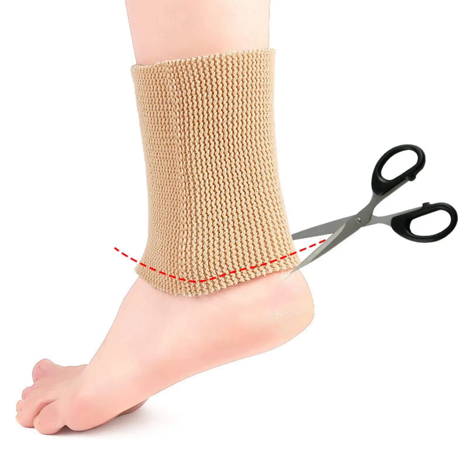 Supporto per caviglia in Nylon protezione elastica avvolgere distorsione fascite caviglie manica per tutore per corsa sport Fitness calcio pallacanestro
