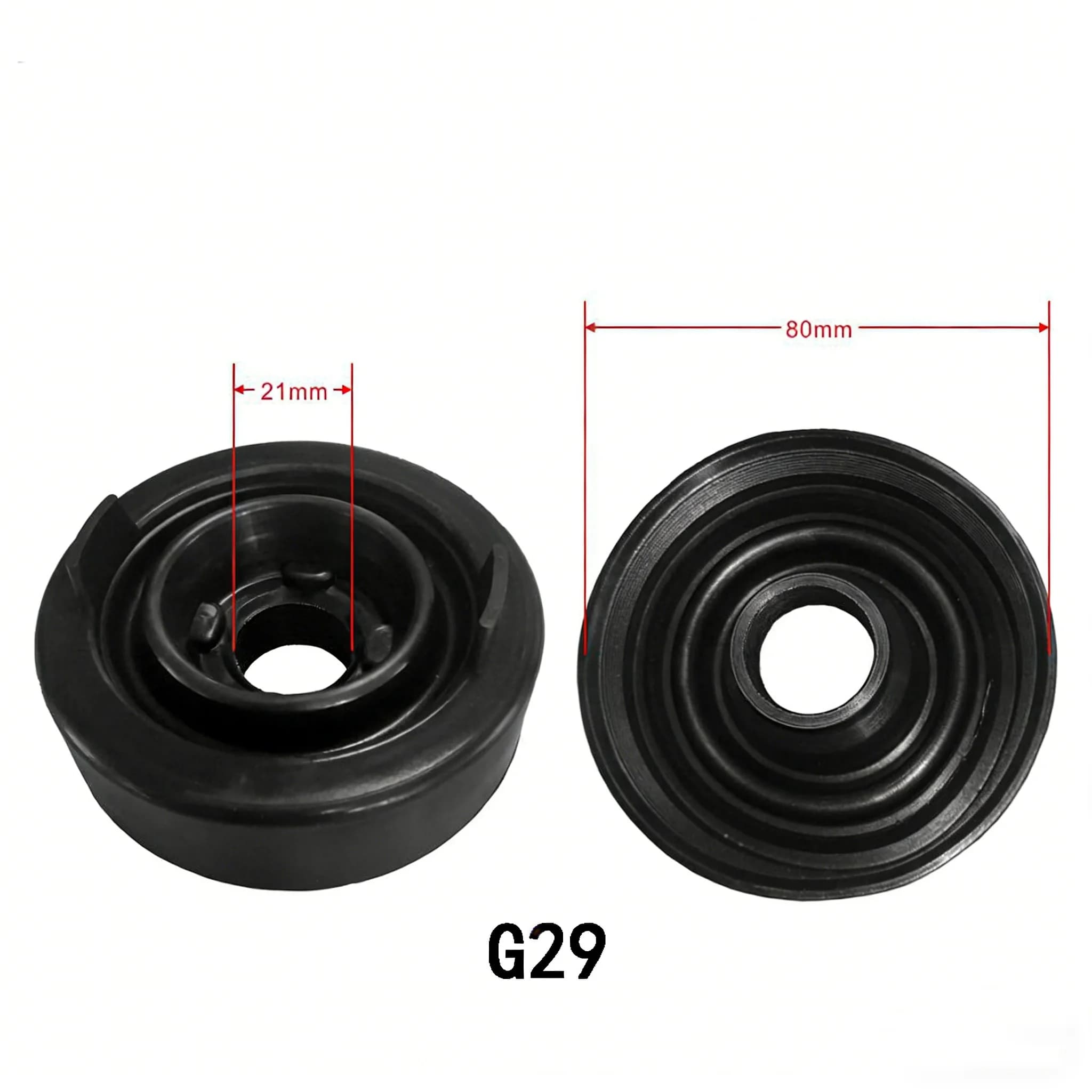Copertura Antipolvere Universale per Fari G29 | Guarnizione in gomma per faro da 80 mm x 21 mm | Cappuccio Impermeabile Antipolvere per Lampadine LED/HID Alogene R