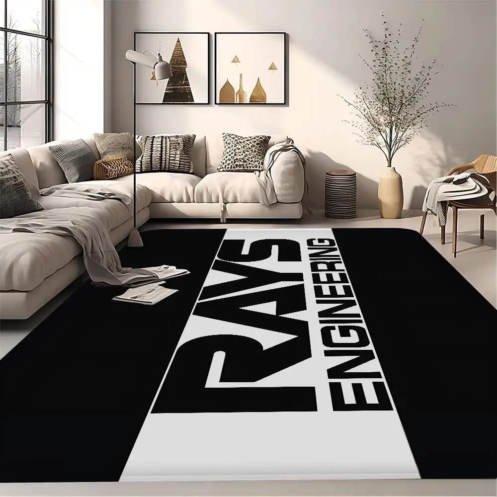 R-RAYS Wheels Kitchen Mat Nordic Style Bedroom Living Room Doormat Home Balcony Anti-Slip Welcome Rug