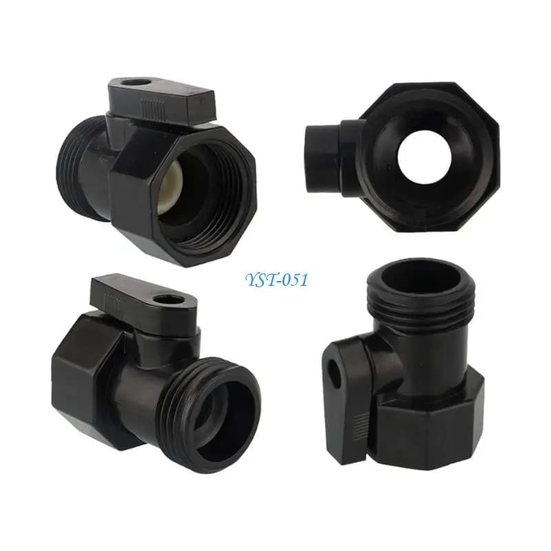 E15A Garden single pass ABS handle ball hose connector