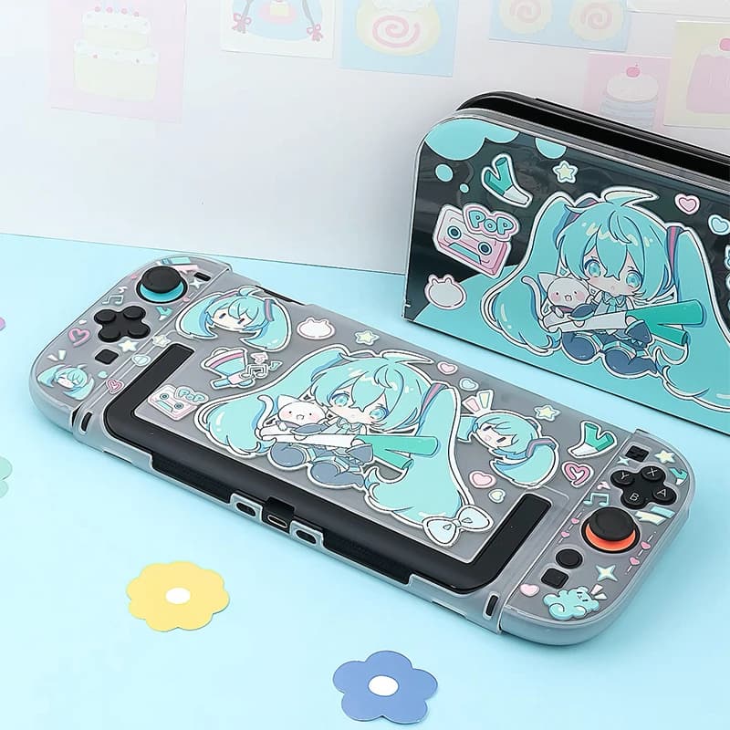 Custodia protettiva per Switch2 Console Cover Custodia rigida in pelle Cute Girls Shell per Switch Oled Station di ricarica Accessori di gioco