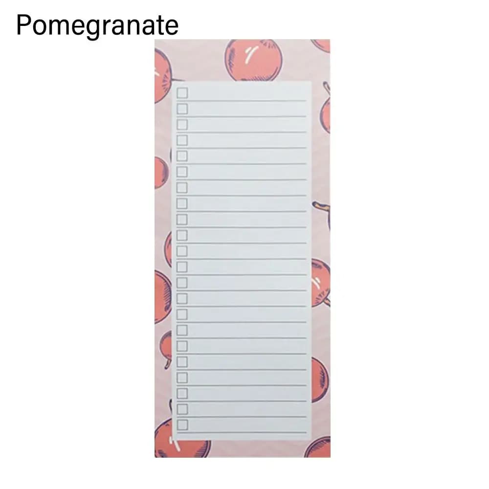 50 Fogli per Frigorifero con Motivi di Frutta, Lista delle Cose da Fare, Blocco Note Adesivo, Agenda Planner