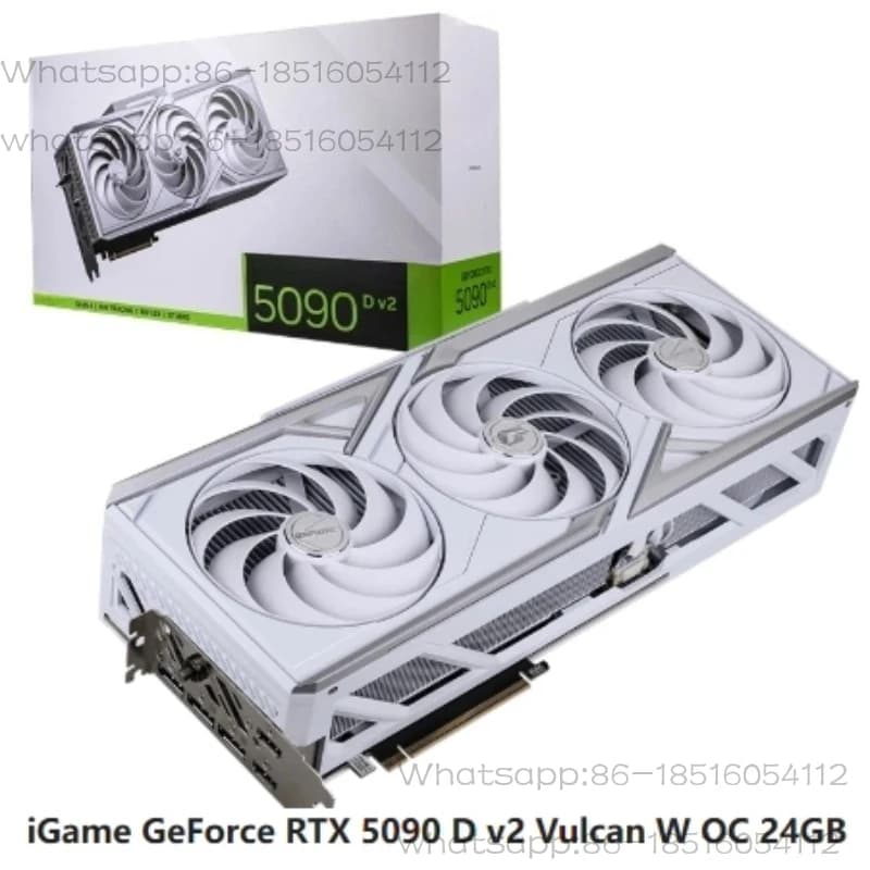 RTX5090 D V2 24G Nero e Bianco Vulcan OC AD Water God OC Scheda Grafica per E-sports, Design di Giochi e AI
