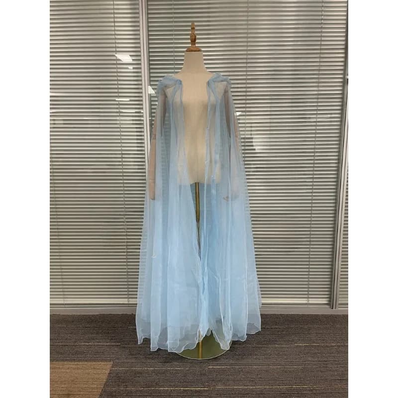 Costume da Strega per Halloween con Velo a Doppio Strato e Cintura, Abito per Carnevale e Feste, Abbigliamento da Palcoscenico per Donna