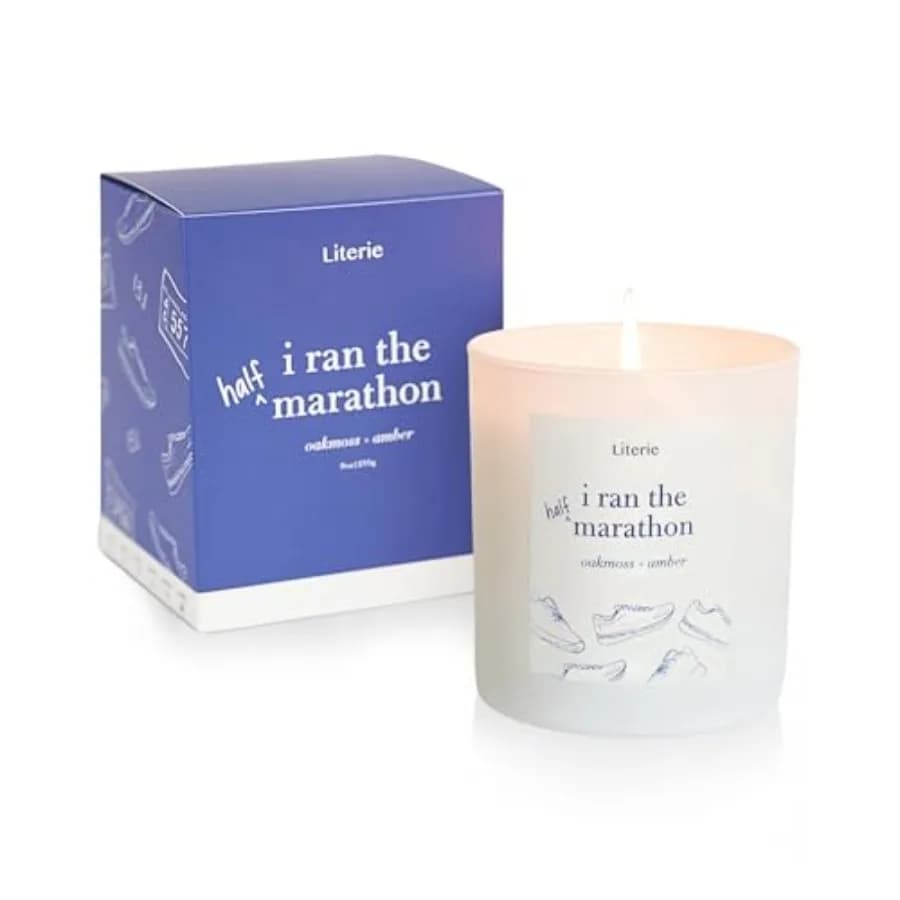 Candela Profumata NYC nspred: Profumo di Muschio di Quercia e Ambra, 9oz, Durata 50 Ore, Candela Vegana in Miscela di Soia e Cocco per Arredamento Casa, Regalo