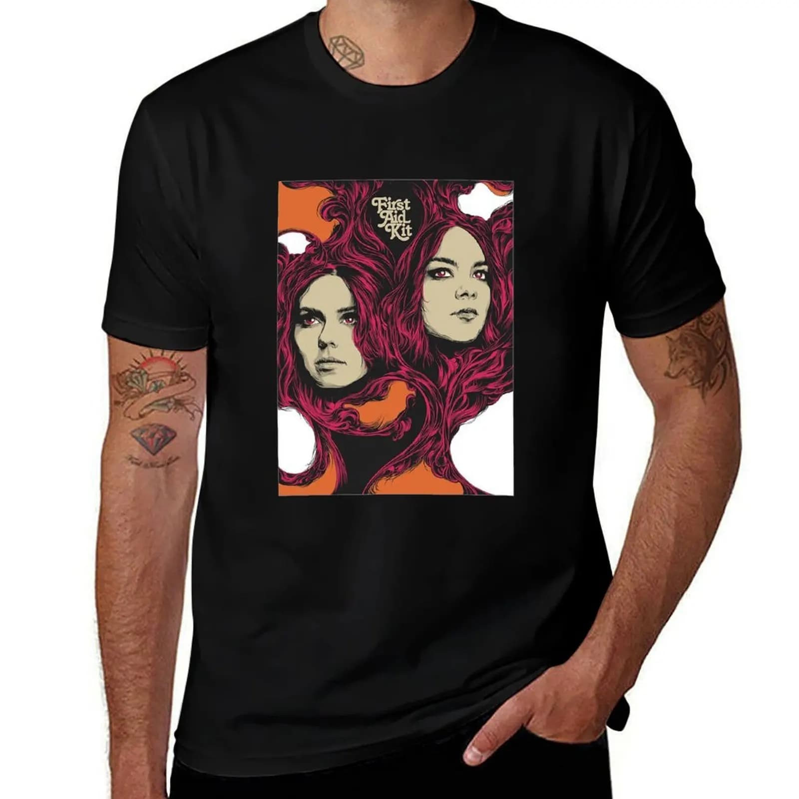 T-shirt della band First Aid Kit T-shirt in morbido cotone stampato