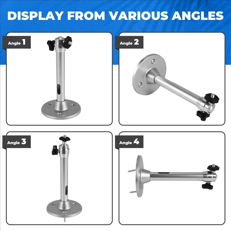 Ceiling stand for mini projector, compatible projector hook for DR.J VANKYO QKK Projector/CCTV/Webcam/Load 11 Lbs-A32R
