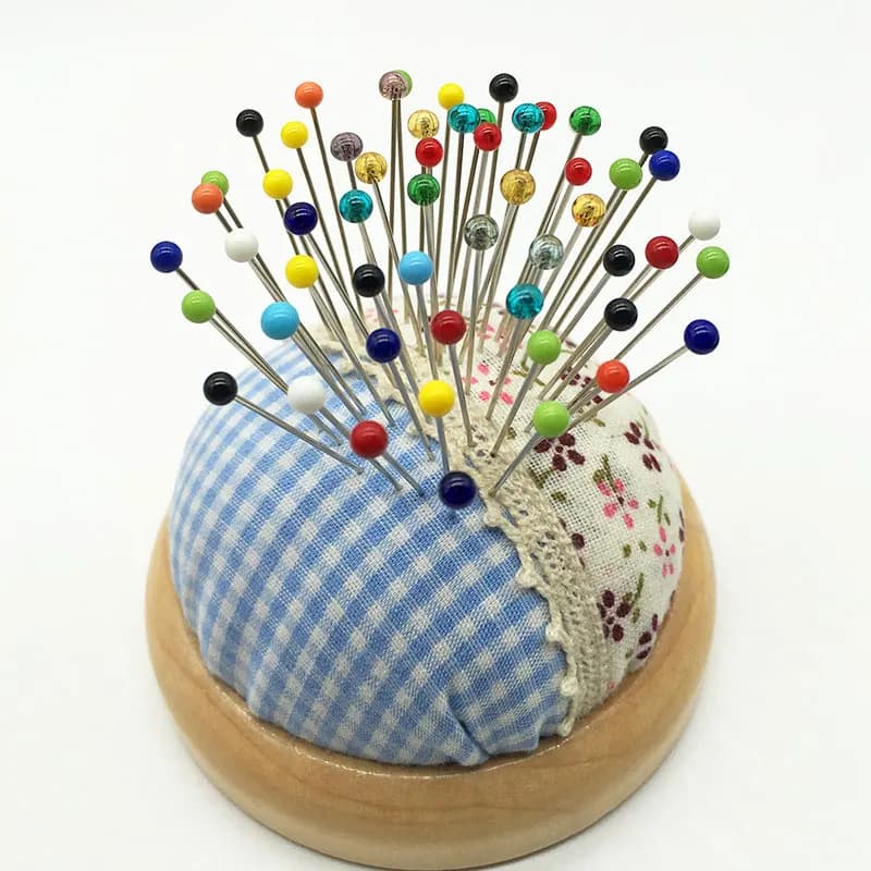 100 Pz 38mm Perni da cucito Sfera di vetro Perni di testa multicolore Aghi per maglieria Cucito fisso per strumenti di posizionamento ricamo artigianale fai da te