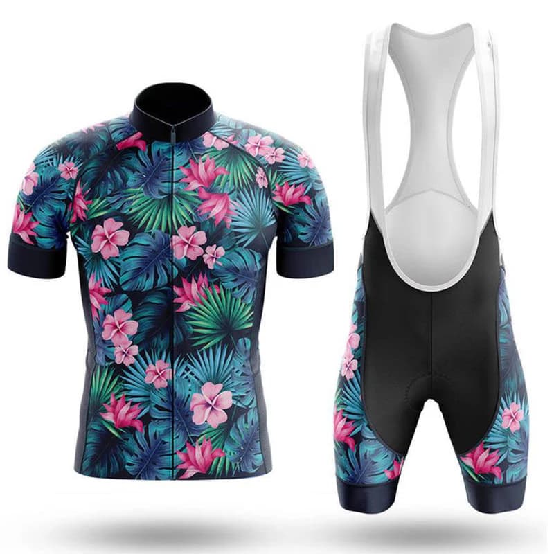 Summer Cycling Shorts with Print, Padding 19D, Men's MTB Shorts, Cycling Pants on Road with Pockets