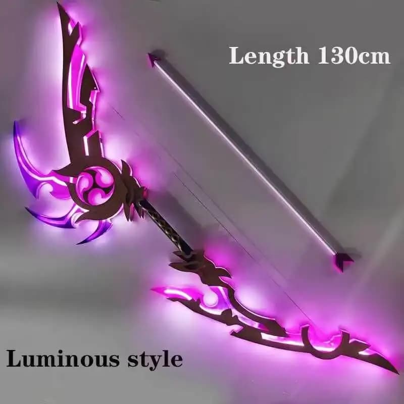 Baal Raiden Shogun Cos Luminous Bow and Arrow Weapons Game Genshin Impact Cosplay Prop Model For Comic Con Accessories