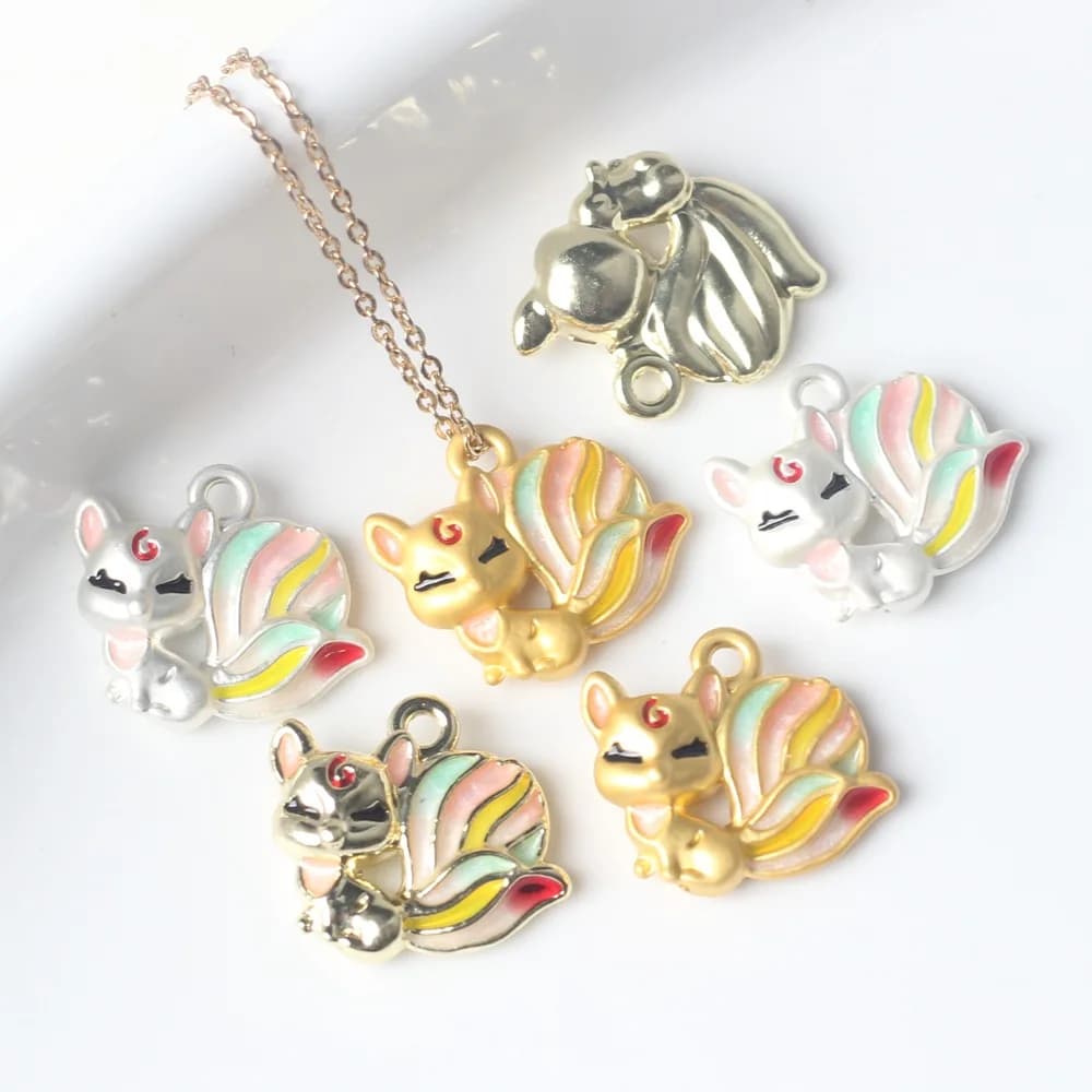 10 pcs/lot 14*17MM In Zinc Alloy Painted Faces Pendants And Pendants FAI Necklace by The Earrings Accessories