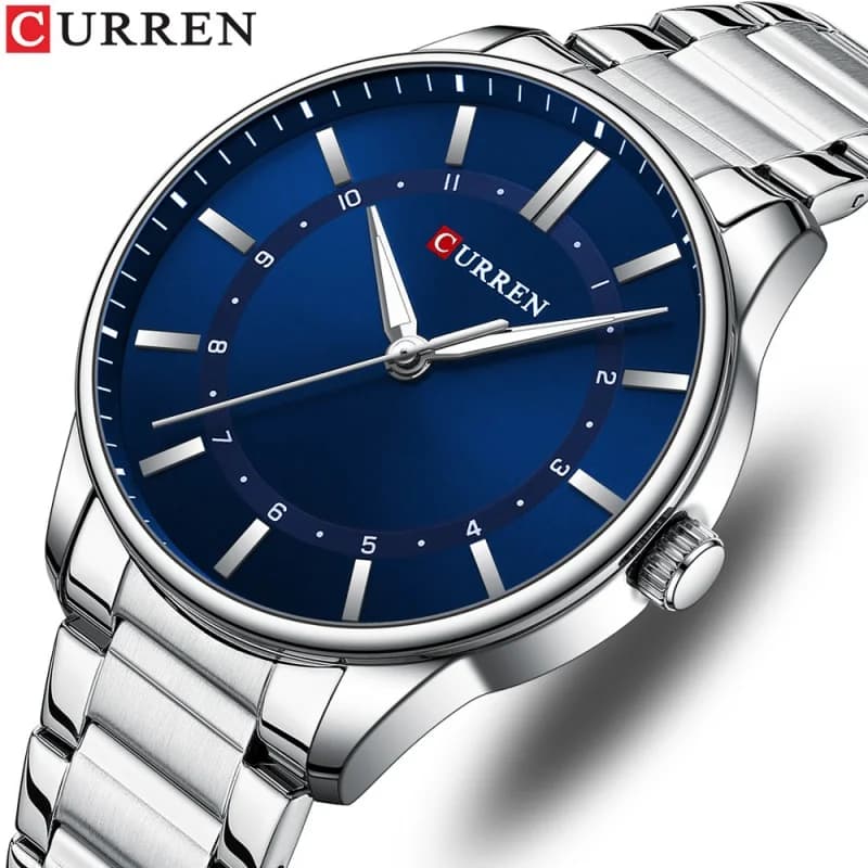 CURREN 8430 Orologio al quarzo da uomo di moda classica Orologio da uomo impermeabile luminoso in acciaio inossidabile per affari e tempo libero reloj hombre