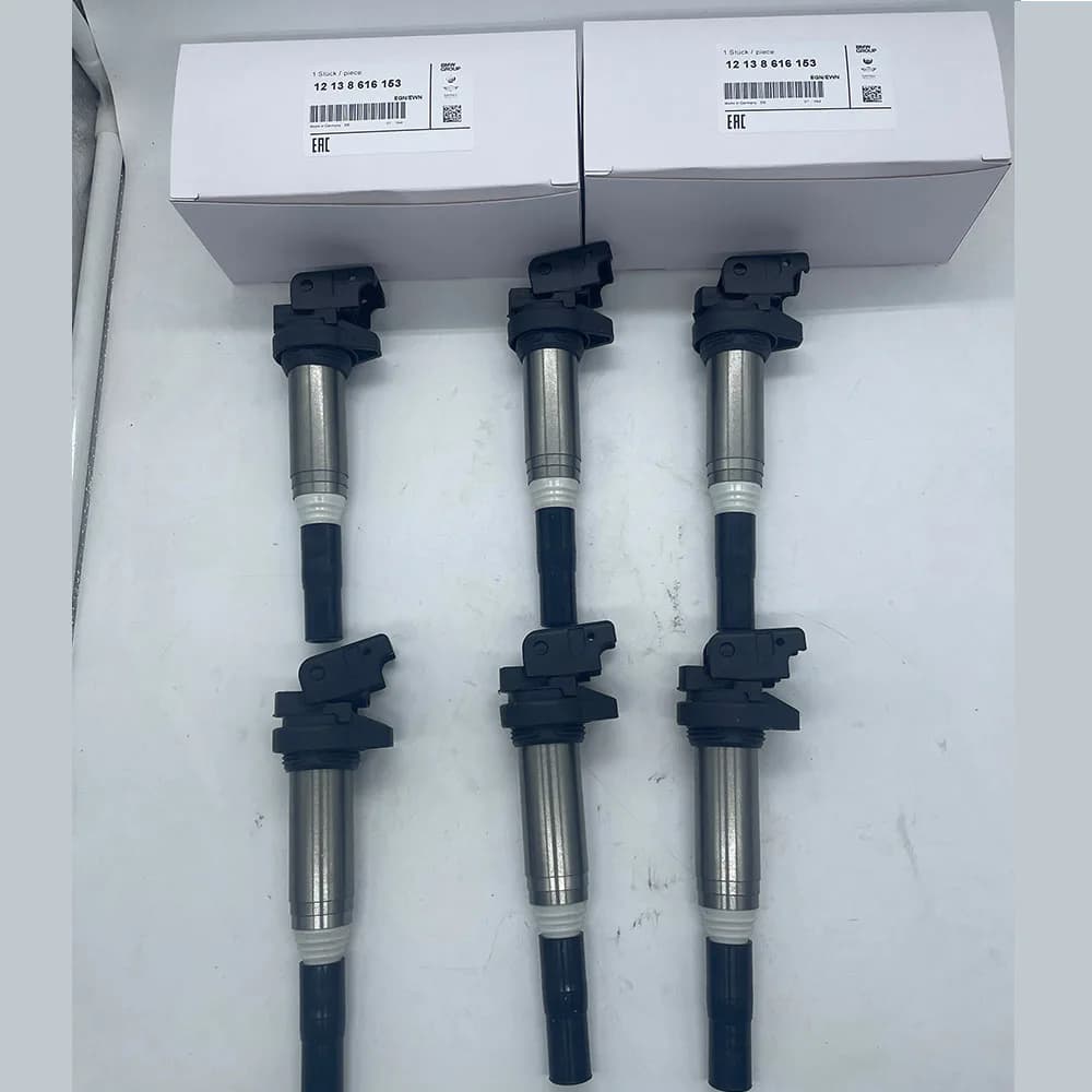 1/6 pz 12138616153 12137594596 bobine di accensione di alta qualità per B-MW E60 E61 F10 F18 F11 E39 F07 520I 523I 525I sistema di accensione