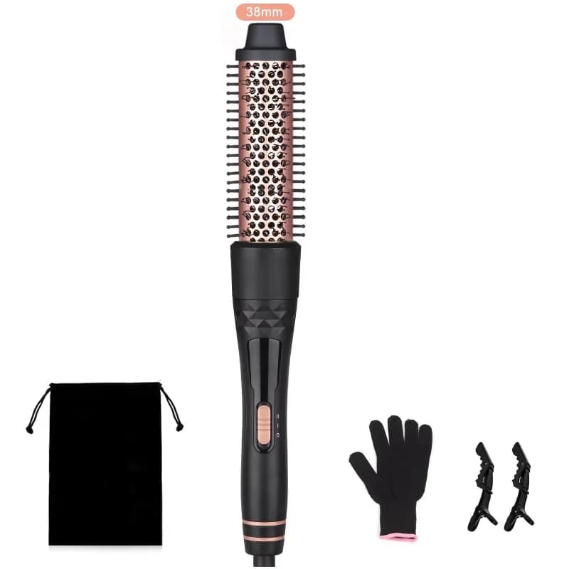 Hot Sale Interchangeable Hot Air Brush Professional Salon Hair Straightener Dual PTC Hair Curling Styling Tool