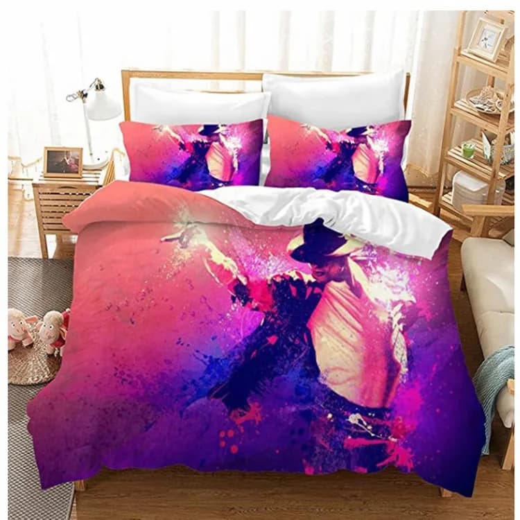 Set di biancheria da letto Michael Jackson 2014, set di biancheria da letto per letto singolo, matrimoniale, queen size, king size, set di biancheria da letto per genius musicali, set di copripiumini per camera da letto per adolescenti 011