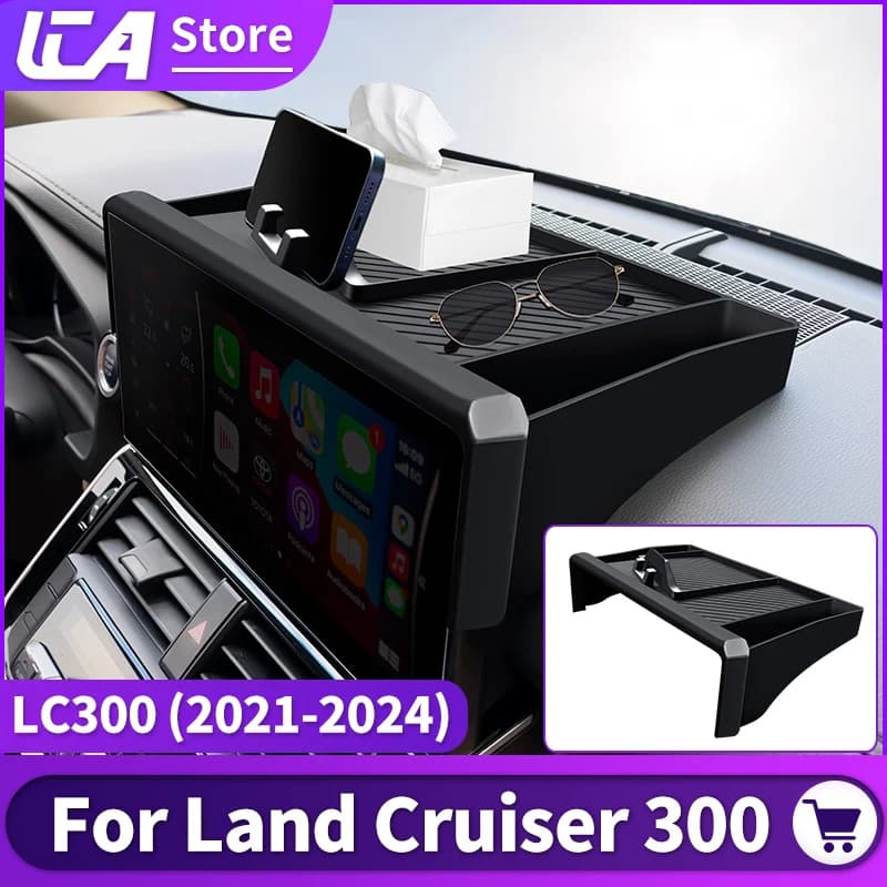 Per il 2021-2024 Toyota Land Cruiser 300 Display multimediale Copertura del manicotto di protezione dello stoccaggio posteriore LC300 Accessori di aggiornamento interni