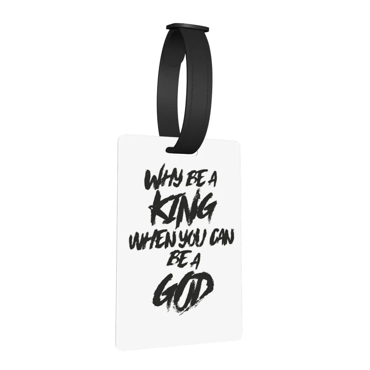 EMINEM RAP GOD Etichette per bagagli Accessori per valigie Etichetta per bagaglio da viaggio Porta etichetta ID Nome Indirizzo