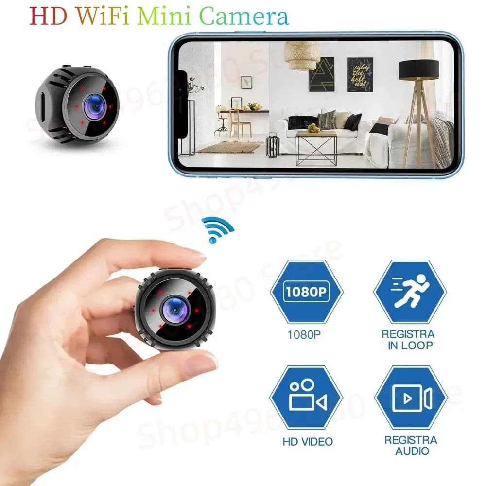 Smart WiFi Mini Camera1080P HD Sicurezza domestica Baby Monitor DVR interno Rilevazione movimento Visione notturna Micro Webcam Cam subminiatura