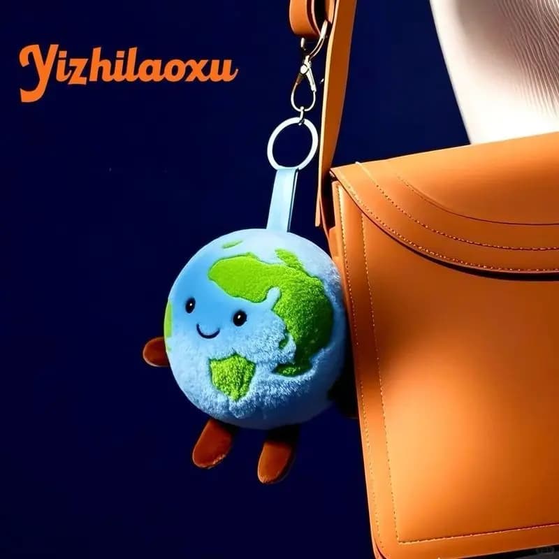 10 cm piccola terra morbida e confortevole peluche bambola di pezza giocattoli ornamento carino zaino ciondolo divertente portachiavi decorazione regali a sorpresa