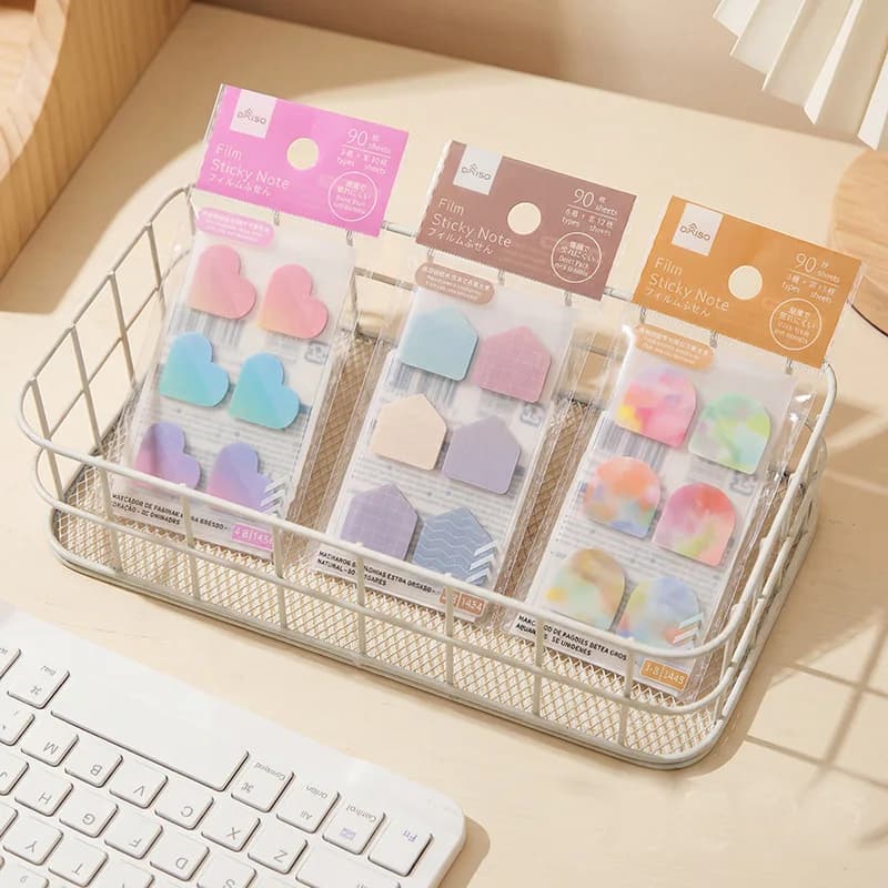 Wholesale 24 Packs Colorful Waterproof Arrow Sticky Notes Student Label Stickers Bookmarks Guidance Reading Office Supplies Bulk