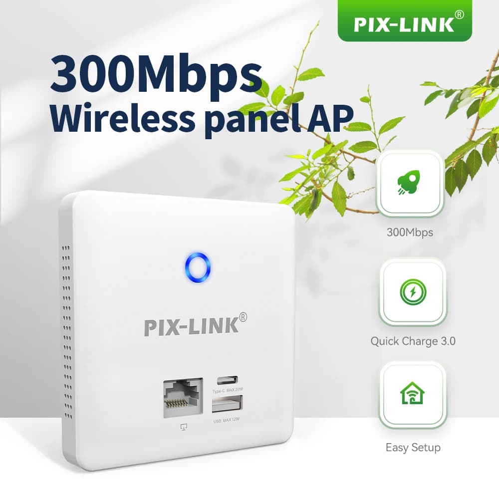 PIX-LINK CAP08 300M 2.4G punto di accesso AP per interni ad alta potenza copertura omnidirezionale Router Antenna stazione Base Wifi